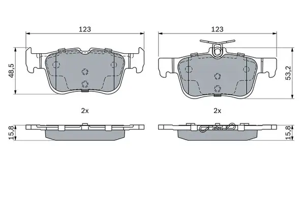 Bosch 0986494888 Fren Balata Arka Ford Focus Kuga S Max Galaxy Mondeo 14