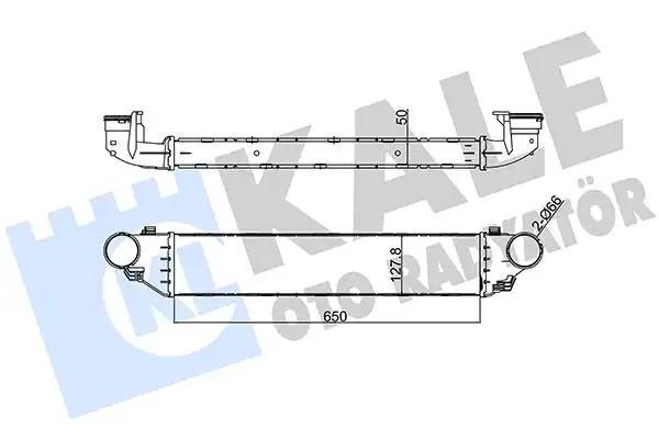 KALE 347500 | Turbo Radyatörü İntercooler Mercedes W203 S203 C203 A209 C209 R171 2000 2009