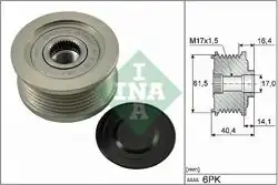 INA 535011510 | Alternatör Kasnağı 03-Doblo-Ast.H-Vct.C-Zfr 1.9 JTD For:Denso 105-120Ah (Aof-250)