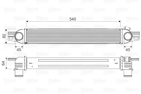 Valeo 818545 Turbo Radyatörü İntercooler Citroen Nemo Peugeot Bipper Fiat Fiorino 1 3 1 4 Hdi JTD