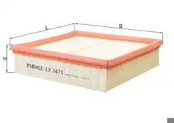 MAHLE LX3471 | Hava Filtresi Mercedes W176/W246/W242/W117/X156 M651-M607 A180-A200 B180-B200