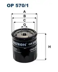 FILTRON OP570-1 | Yağ Filtresi Astra H-Vectra C 1.6 16V Z16xep