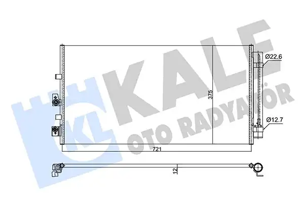 KALE 357280 | Ford Focus 2018 Model Sonrası 1 5tdci 1 0 Ecoboost Klima Radyatörü Konderser Kale Marka
