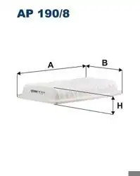 FILTRON AP190-8 | Hava Filtresi 11-Swift-Splash-Agila 1.2