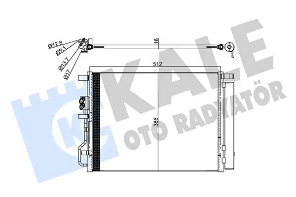 KALE 357785 | Klima Radyatörü Hyundai Tucson Kia Sportage 1 6 CRDI 15