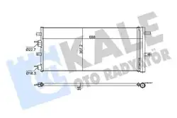 KALE 353160 | Ford Mondeo 2014-2018 Model Arası 1.5 Ecoboost Klima Radyatörü