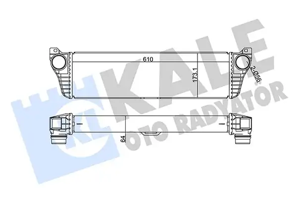 KALE 350905 | Turbo Radyatörü İntercooler Mercedes Benz Vito Viano W639 10 M651