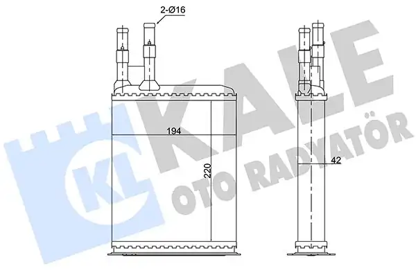 KALE 346515 | Kalorifer Radyatörü Citroen Jumper Fiat Ducato Peugeot Boxer