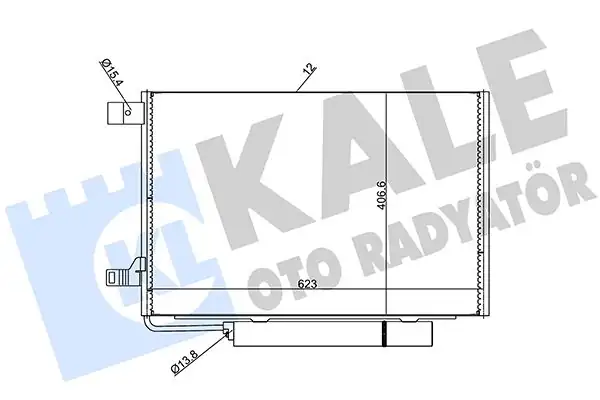 KALE 388000 | Klima Radyatörü Kondenser Mercedes A150 A160 A170 A180 B150 B160 B170 B180 W169 W245 04 12