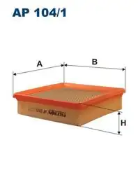FILTRON AP104-1 | Hava Filtresi 96-01 Civic 1.6 Cr.V 2.0