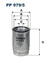 FILTRON PP979-5 | Mazot Filtresi Tucson Ix20 Sportage 1.6 CRDI 2011-2018