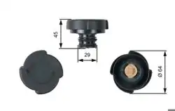 GATES RC204 | Genleşme Kavanoz Kapağı 91-3-Seri (E36-E46) 5-Seri (E34-E39) 7-Seri (E38) X3-X5