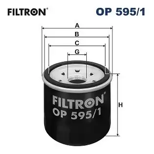 FILTRON OP595-1 | Yağ Filtresi 14-Ma.2-Ma.3-Ma.6