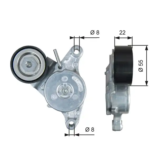 Gates T39392 V Kayış Gergisi 14 Avensis Auris Verso Rav4 1 6 2 0 D4 D 11 Mini Cooper