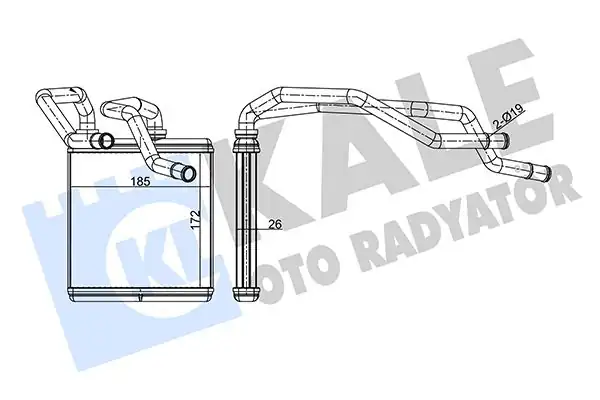 KALE 346650 | Kalorifer Radyatörü Nissan Qashqai J10 X Traıl T31 07 13