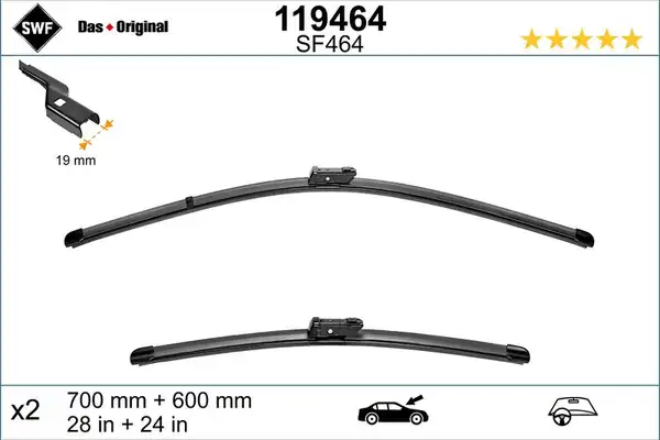 Valeo 119464 Silgi Süpürgesi Tk 70 60cm Astra K Fb Opel