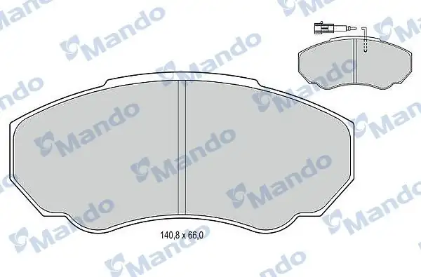 MANDO MBF015029 | Fren Balata Ön 02 Dct Bxr Jmp 1 4kgubugu