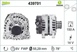VALEO 439701 | Alternatör Kmp 10-207-308-508-3008-5008-C3-C4-C5-Prt-Brl 1.6Hdi