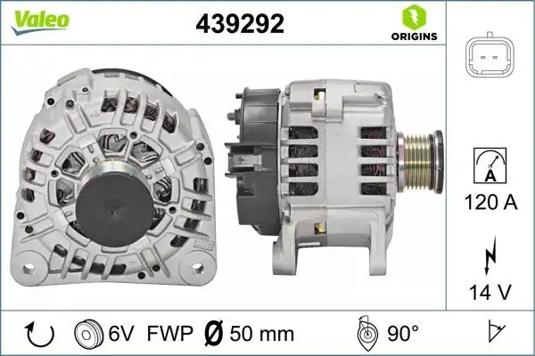 Valeo 439292 Alternatör Renault Trafic Master II Opel Vivaro 1 9 2 2 2 5 dCi 120a
