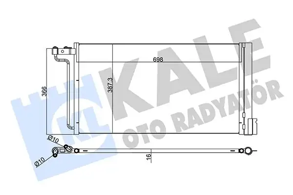 KALE 345220 | Klima Radyatörü Kondenser Ford Focus C Max 1 6 Ti Duratec 11 14