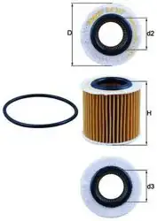 MAHLE OX360D | Yağ Filtresi VW Polo 1.2 12V 02-09 Fox-Touran-Cordoba-Ibiza IV/V-Fabia-Golf