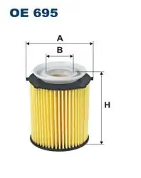 FILTRON OE695 | Mercedes-Benz A/B/C Serisi W176/W246/W242/C204 2012-2018 Yağ Filtresi