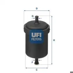 UFI 31.512.00 | Benzin Filtresi Fiat Tempra/Tipo/Uno 1.4-1.6 Enj.