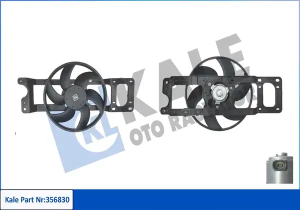 KALE 356830 | Fan Motoru Davlumbaz Dacia Logan 04 12 Clio II Kangoo 1 2 1 4