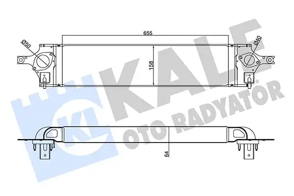 KALE 345125 | Turbo Radyatörü İntercooler Nissan X Traıl T31 2 0 dCi 07 13 Koleos 2 0 dCi 08