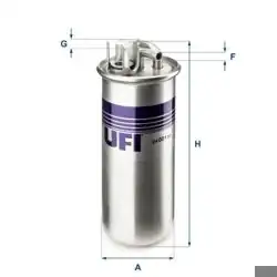 UFI 24.001.00 | Mazot Filtresi Audi A6 2.7 3.0 TDI Bmk Bng Asb Bsg Bpp 05-11