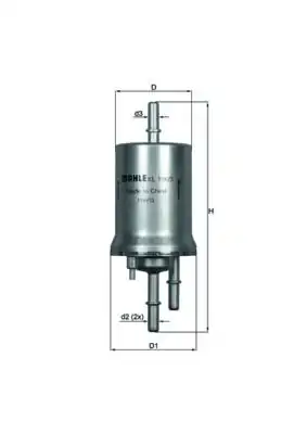 MAHLE KL156-3 | Benzin Filtresi Beetle Beetle Cabrio Bora Caddy 1 2 1 4 TSI 2 0 TFSI 11 19