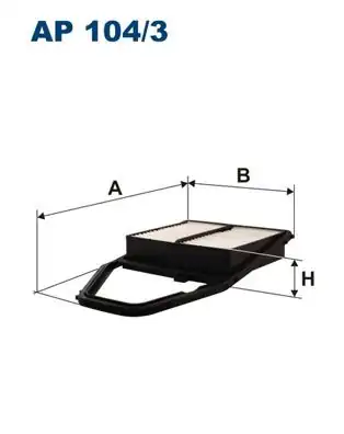 FILTRON AP104-3 | Hava Filtresi Honda Civic VII 01 06 HB Sedan 1 4 1 6 1 7