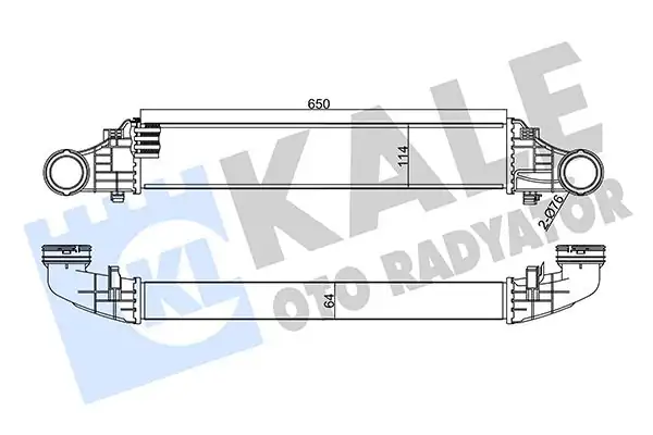 KALE 344985 | Turbo Radyatörü İntercooler Mercedes Benz W211 E Class E200 Komp. E270 CDI E280 CDI 02 09
