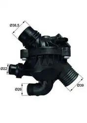 MAHLE TM3097 | Termostat 97°C BMW X5 E70 06-10, X6 E71-E72 08-15, N52-N54 3.0i