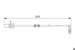BOSCH 1987474489 | Fren Balata Kablosu Arka 12-Aı.A6-A7