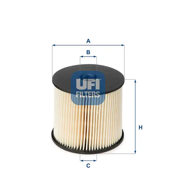 UFI 26-003-00 | Mazot Filtresi 98 Partner Berlingo 307 C5 Exp Scd Jumpy 2 0hdi 2 2hdi