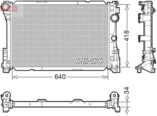 Denso Drm17115 Motor Su Radyatörü C218 X218 C207 W212 S212 R172 12 17