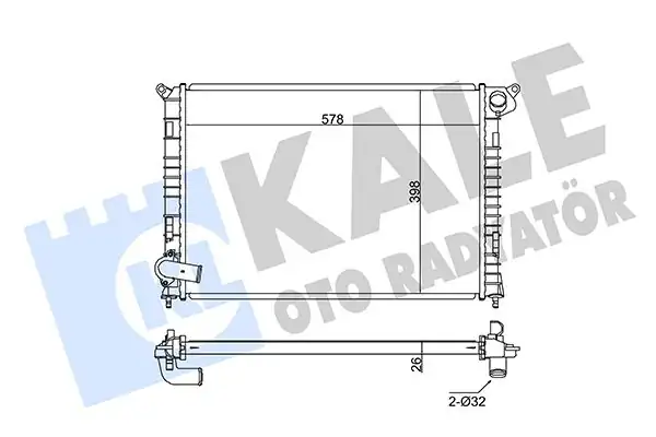 KALE 342030 | Su Radyatörü Mini R50 R53 01 06 R52 04 08