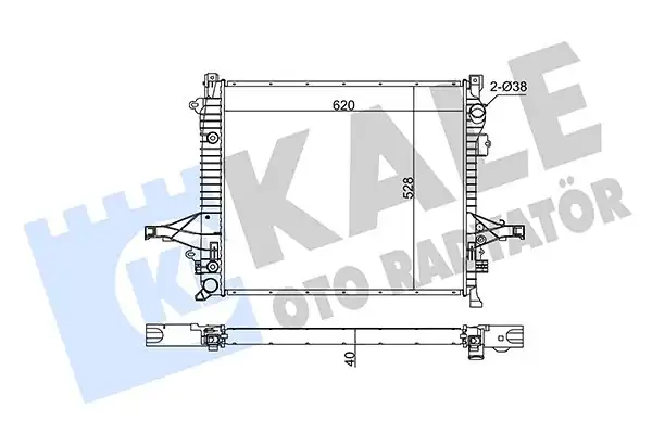 KALE 375200 | Radyatör Volvo Xc90 İ 03 14 2 2 3 5 2 5t D5 T6