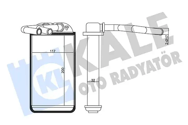 KALE 358645 | Kalorifer Radyatörü Honda Civic Ej Ek El V VI 1 4 1 6 92 01