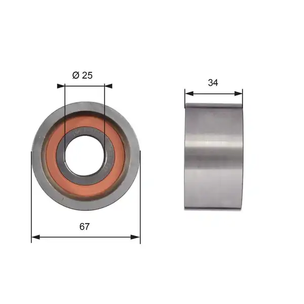 Gates T41178 Triger Gergisi Fiat Ducato 2 5d 2 5 TDI 2 8d 2 8tdi 2 8jtd 67x34
