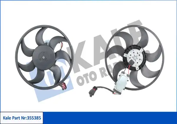 KALE 355385 | Fan Motoru Sağ Audi Q7 Volkswagen Touareg Porsche Cayenne 03 15 450w 420mm