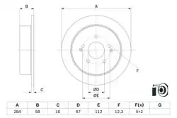 BOSCH 0986479H16 | Disk Arka SsangYong Korando/Tivoli/XLV 2 Adet