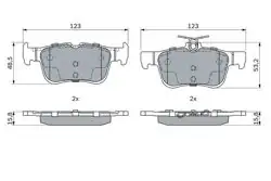 BOSCH 0986494888 | Fren Balata Arka 14-Mondeo-Smax