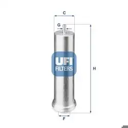 UFI 31.851.00 | Mazot Filtresi BMW E81-E93 E60-E66 F01-F13 X3 E83 X5 E70-E71 M47N2-N47-M57-N57