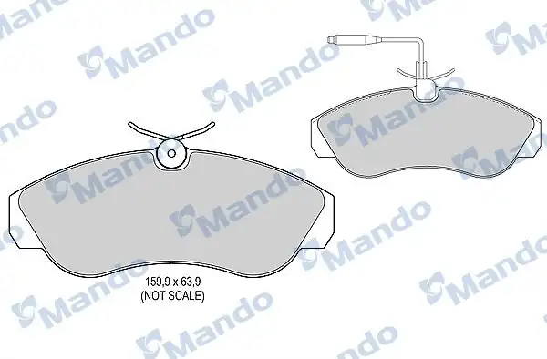 MANDO MBF015471 | Fren Balata Ön 02 Dct Bxr Jmp 1 8kg