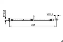 BOSCH 1987481A54 | Fren Hortumu On 11-Swift