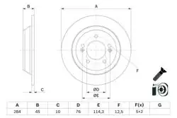 BOSCH 0986479G28 | Disk Arka Kona 17-23 1.0 T-GDI/Soul 16> 2 Adet