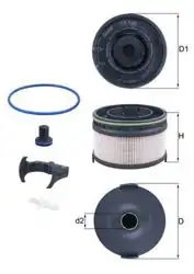 MAHLE KX533KIT | Mazot Filtresi OM654 W118-W177-W205-W213-W238 Vito Sprinter 16-