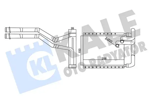 KALE 347395 | Kalorifer Radyatörü Hyundai İ30 Kia Ceed Pro Ceed 1 4 1 6 2 0 07 15